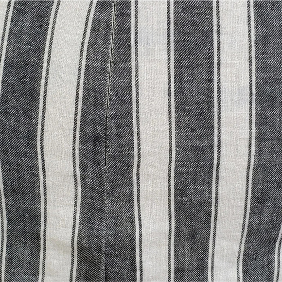 MADEWELL G3051 Linen Laced Striped Mini Skirt Gray - Picture 12 of 16